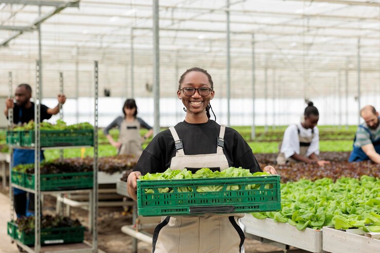 happy-cheerful-african-american-farm-worker-holding-crate-full-local-eco-friendly-ripe-leafy-greens-from-sustainable-crop-harvest-entrepreneurial-bio-permaculture-greenhouse-farm_482257-64585